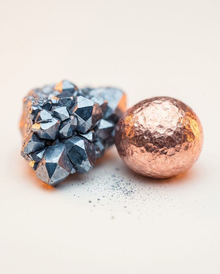 Zinc & Copper, macro photograph