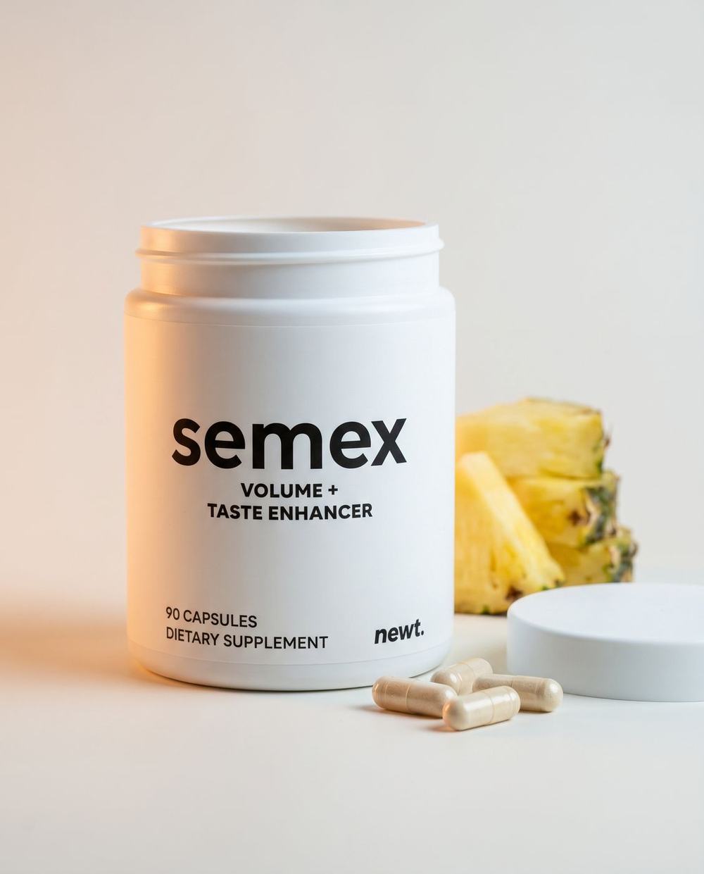 SEMEX jar with capsules
