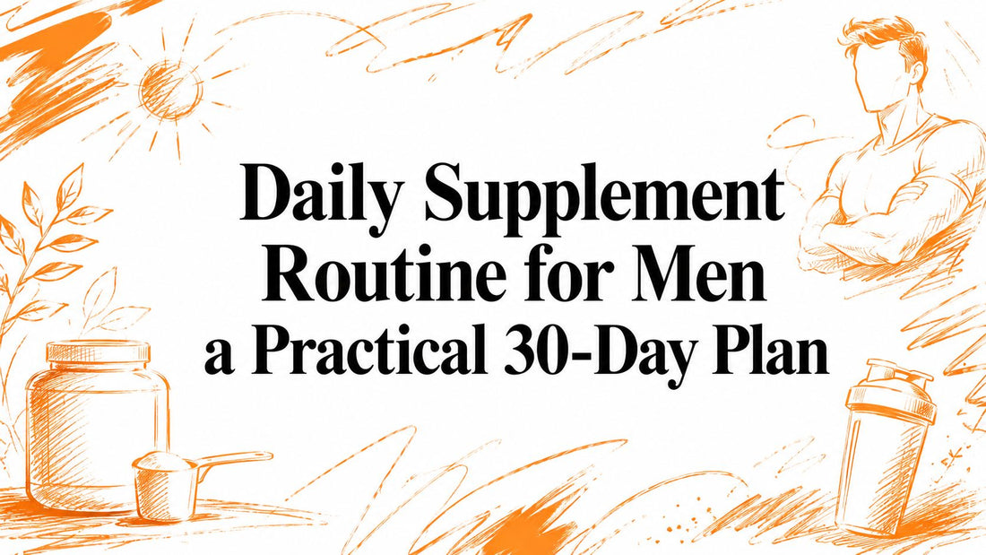 Daily Supplement Routine for Men a Practical 30-Day Plan