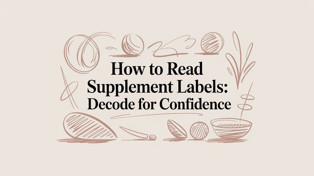 How to Read Supplement Labels: Decode for Confidence