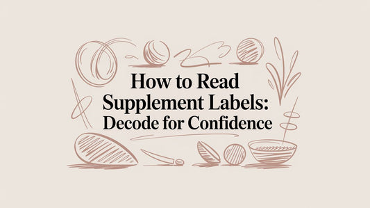 How to Read Supplement Labels: Decode for Confidence