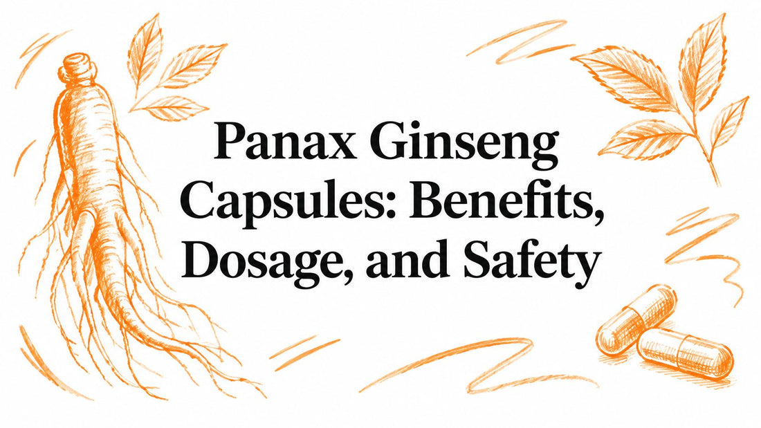 Panax Ginseng Capsules: Benefits, Dosage, and Safety