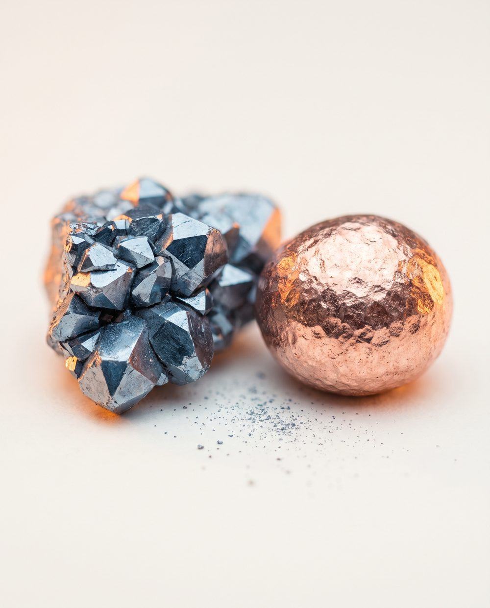 Zinc & Copper, macro photograph